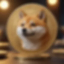 Abstract illustration of Shib Coin and Coinbase Pro merger