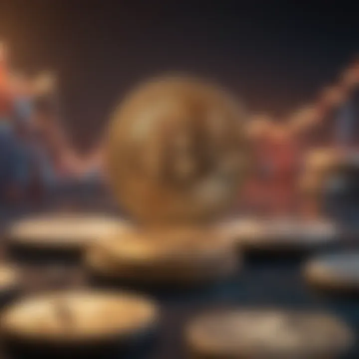 Market Dynamics of Leading Altcoins Graph depicting market dynamics and leading altcoin players