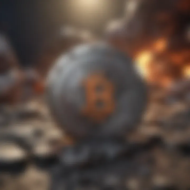 Blockchain Technology and Mining An abstract depiction of blockchain technology influencing mining