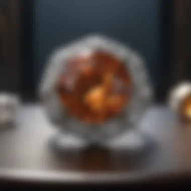 Luxury Jewelry Showcase A luxurious jewelry setting featuring VVS diamonds
