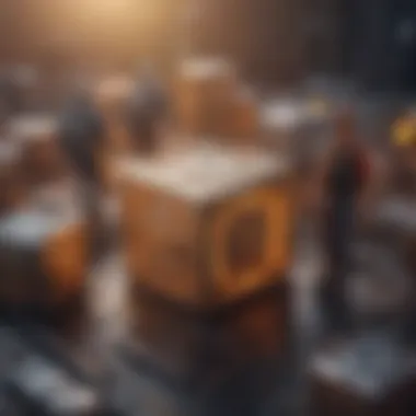 Interaction of Crypto Trust Miners with Blockchain Technology A conceptual graphic showing the interaction of crypto trust miners with blockchain technology.