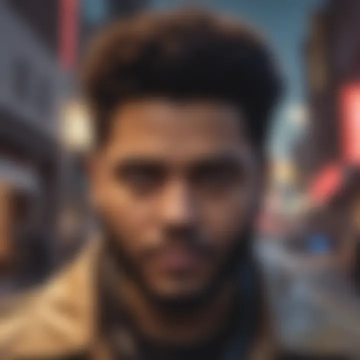 A sneak peek of The Weeknd's latest album cover, reflecting his artistic evolution