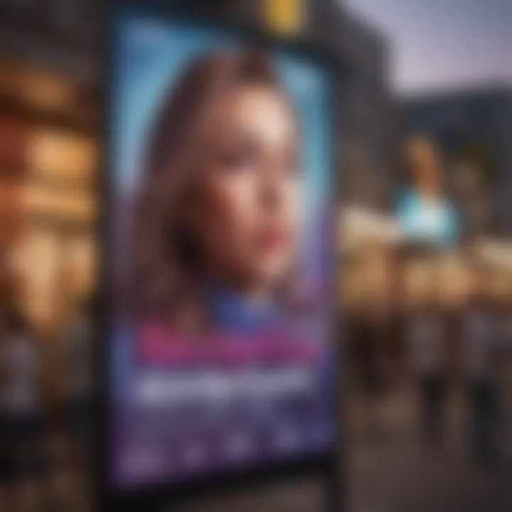 A colorful event poster showcasing an upcoming concert in the city
