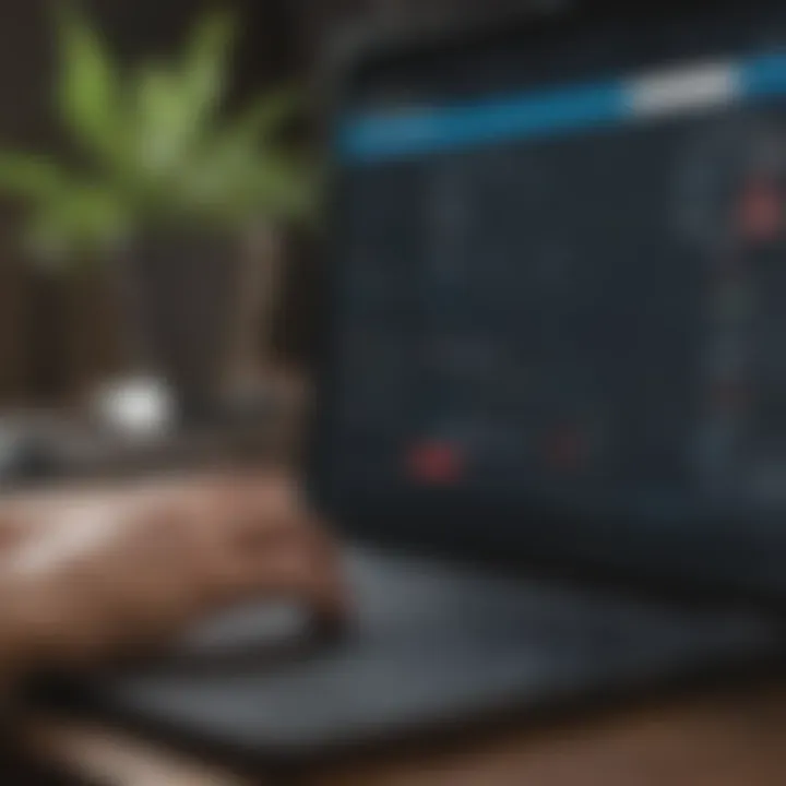 A user navigating the Ticketmaster website on a laptop