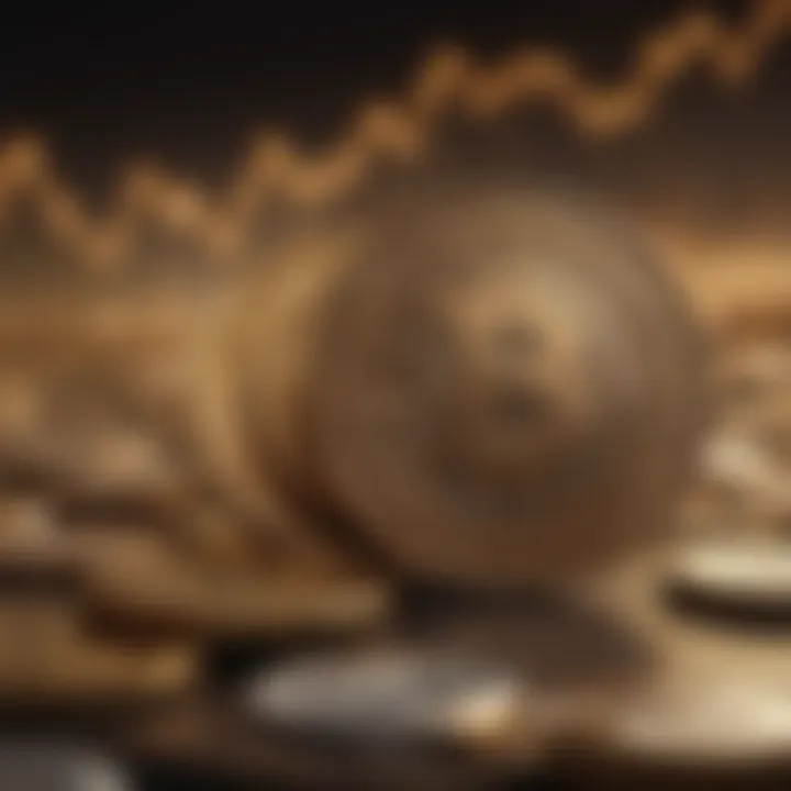 Volatility of Dinar Rate Fluctuations Illustration depicting the volatility of dinar rate fluctuations