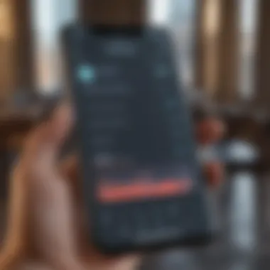 User interface of a popular investment app