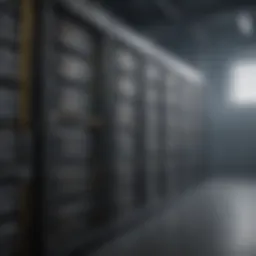 Cloud mining infrastructure with servers