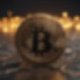 Abstract representation of Bitcoin network