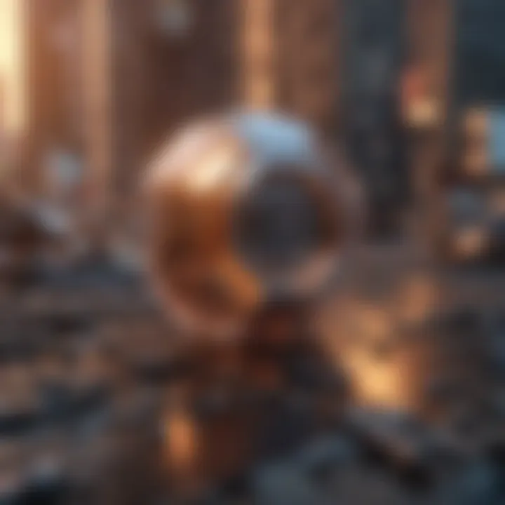 Futuristic Design Symbolizing Secure Blockchain Transactions