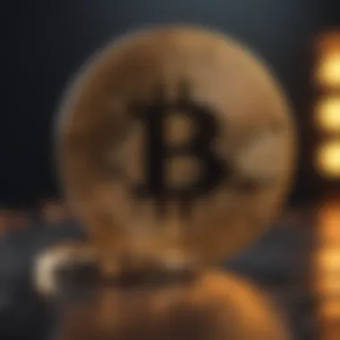 Revolutionary Blockchain Technology in Bitcoin Transactions Illustration of blockchain technology in bitcoin transactions