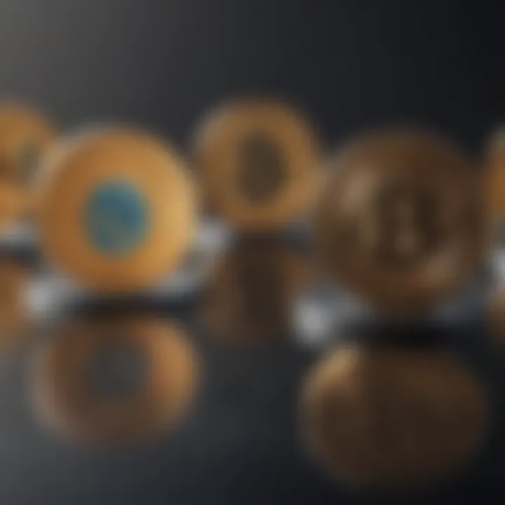 Futuristic visualization of the evolution of crypto faucets