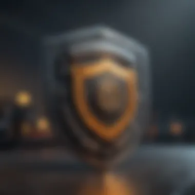 Conceptual Cybersecurity Shield Conceptual cybersecurity shield