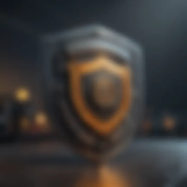 Conceptual Cybersecurity Shield Conceptual cybersecurity shield
