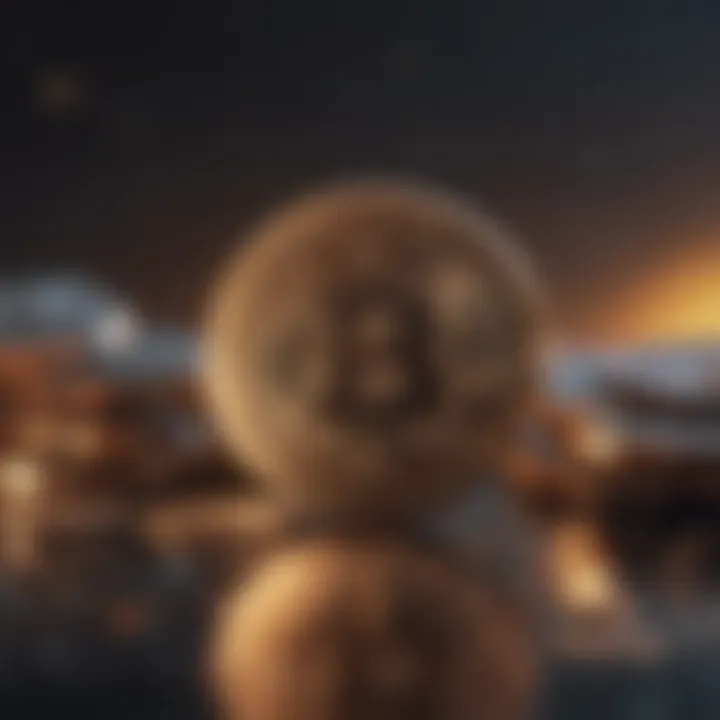 Conceptual depiction of the potential growth trajectory of ShopX crypto