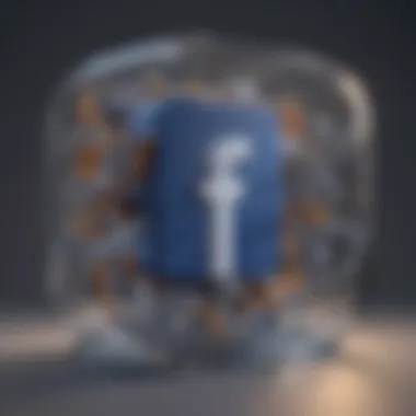 Abstract representation of Facebook's integration into the virtual metaverse