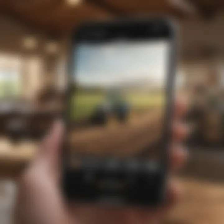 Screenshot of the Farmersonly app interface showcasing unique features