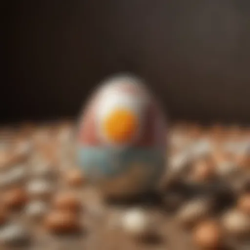 Eggshell mosaic art