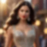 Captivating Selena Doll Dress Detail