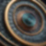 Abstract geometric pattern representing Fibonacci retracement levels