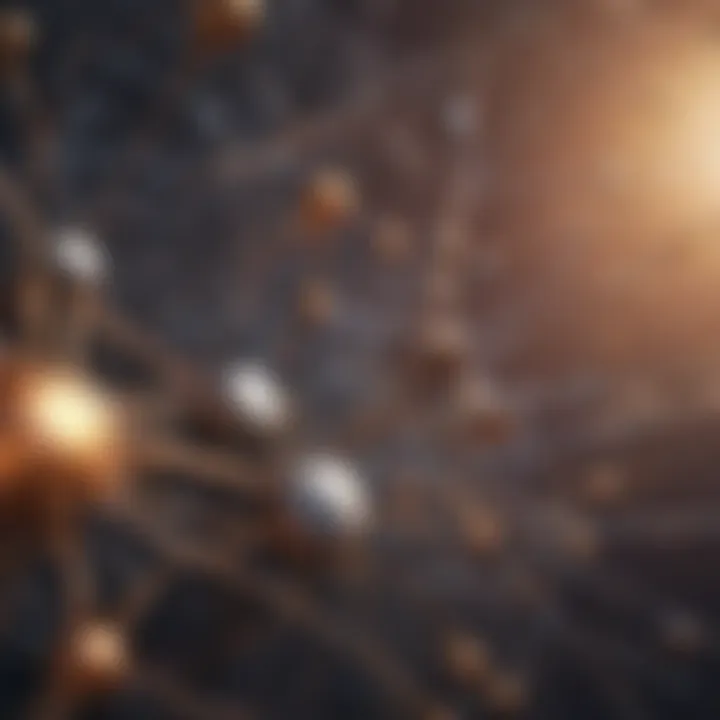 Illustration depicting intricate network connections representing FICO score components