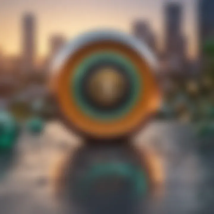 Abstract geometric shapes symbolizing the impact of FICO scores on financial decisions