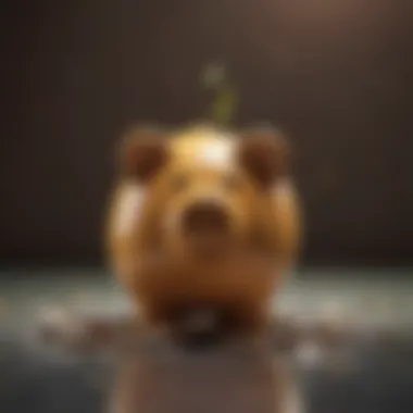 Symbolic Representation of Financial Growth Through Saving Money Financial Growth Symbolism