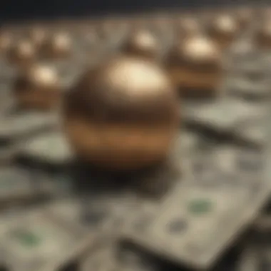 Illustration portraying financial market volatility due to currency changes