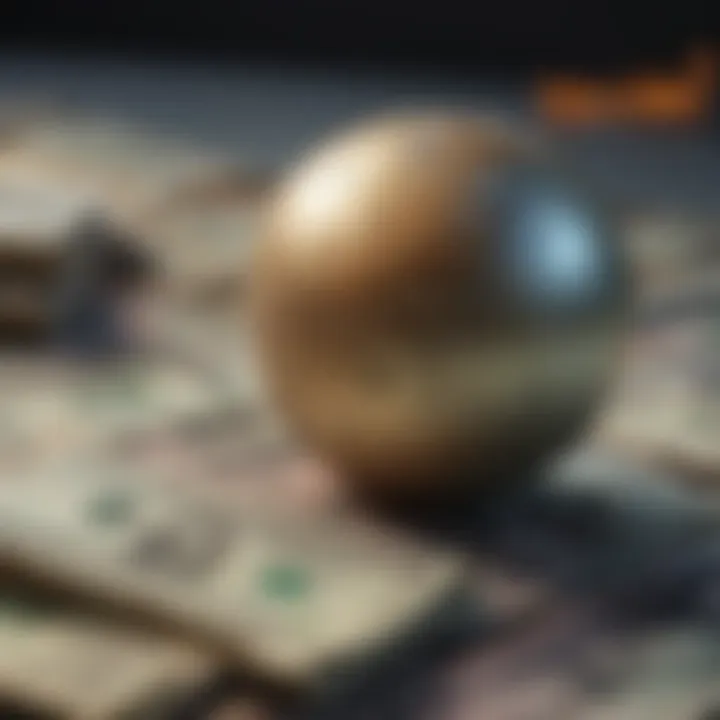 Financial market volatility illustration