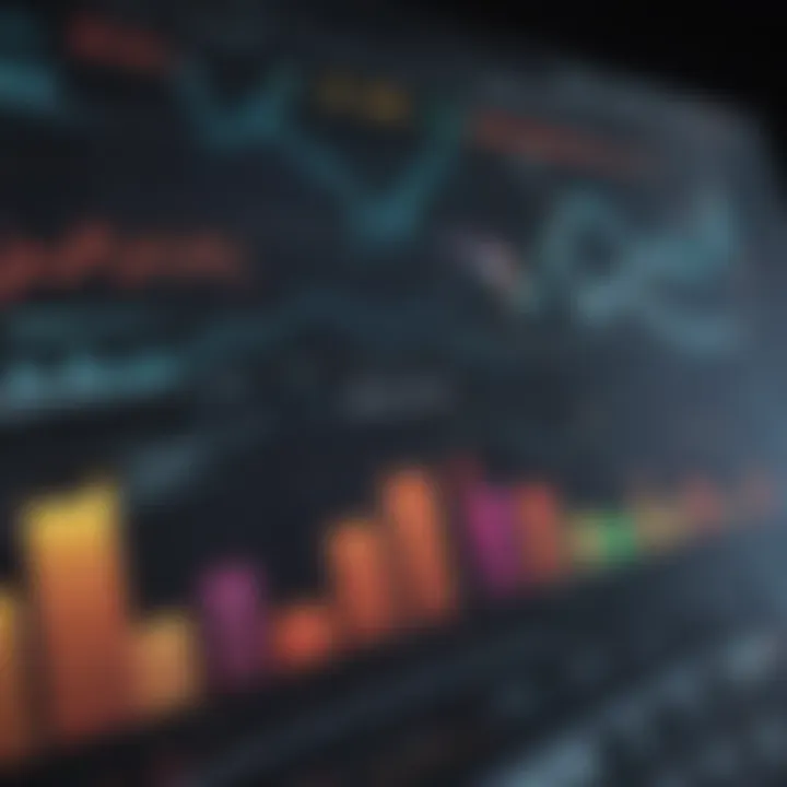 Financial Markets Overview Abstract representation of financial markets with graphs and charts