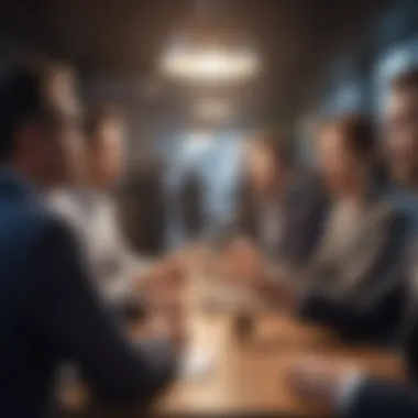 Networking session at a fintech event with industry leaders and stakeholders.