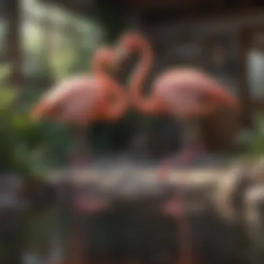 Flamingo Habitat Preparation