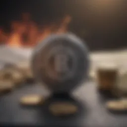 Forex risk management concept illustration