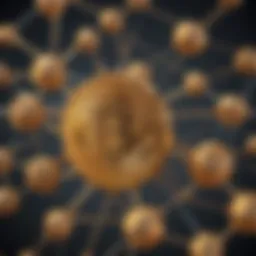 Illustration showing intricate network connections representing fractional ownership in cryptocurrency