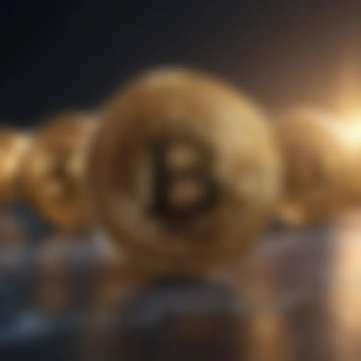 Futuristic visualization of generating cryptocurrency through innovative strategies