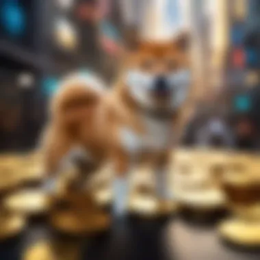 Shiba Inu Coin Value Analysis in Futuristic Infographic