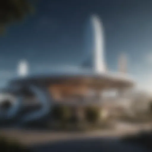 Futuristic SpaceX Headquarters