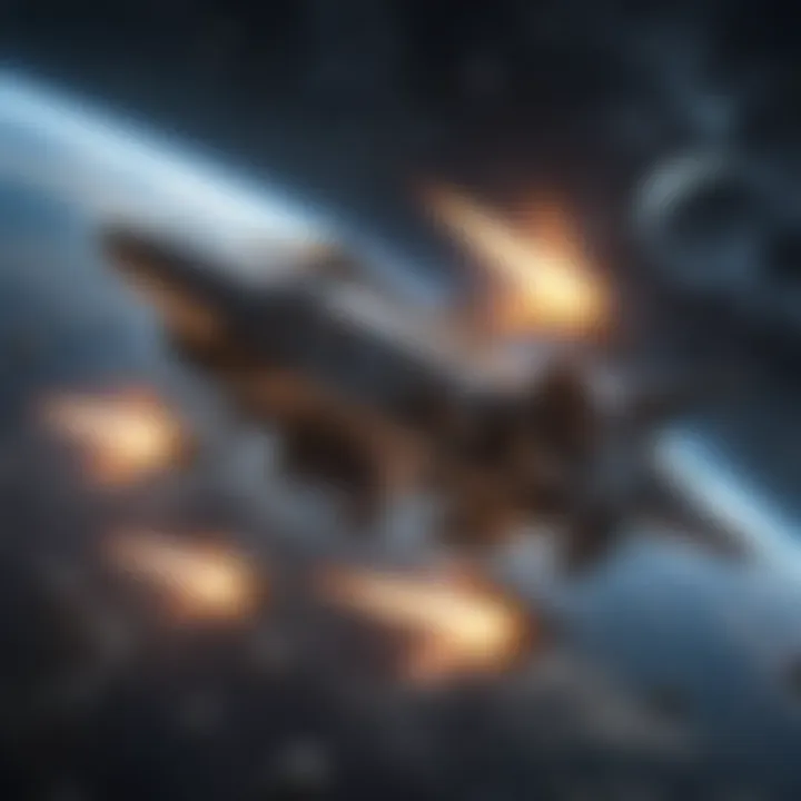 Advanced Spaceship Fleet in Formation