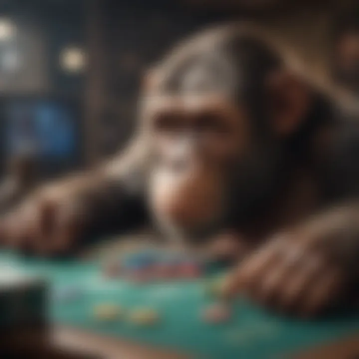 Primate analyzing uncertain outcomes