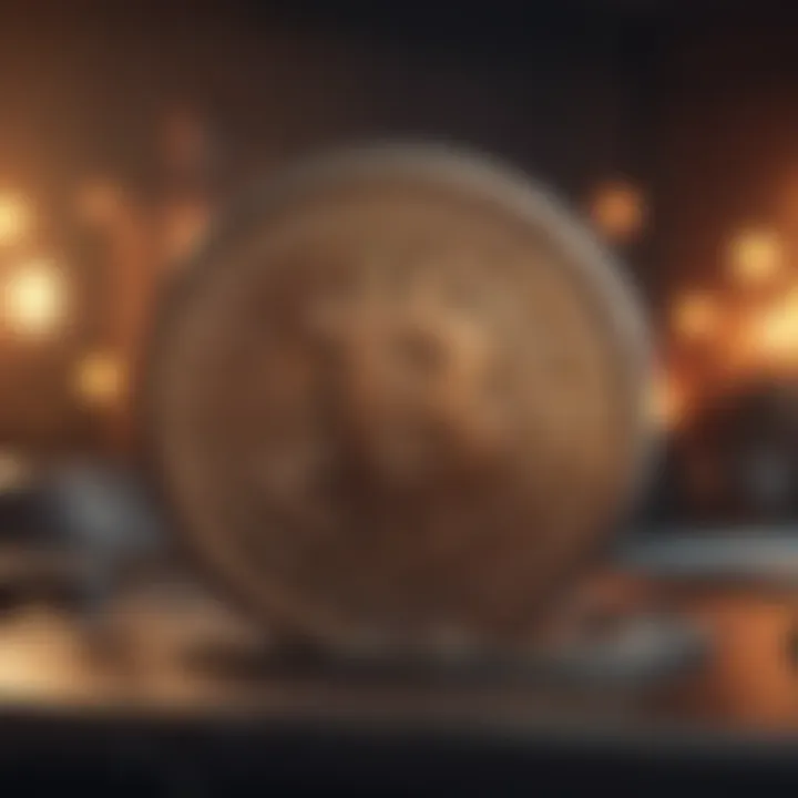 Futuristic gaming landscape with integrated cryptocurrency features