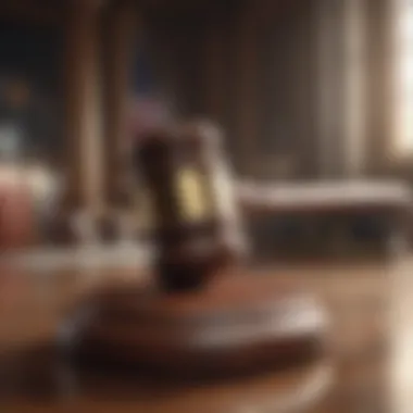 Gavel in Courtroom