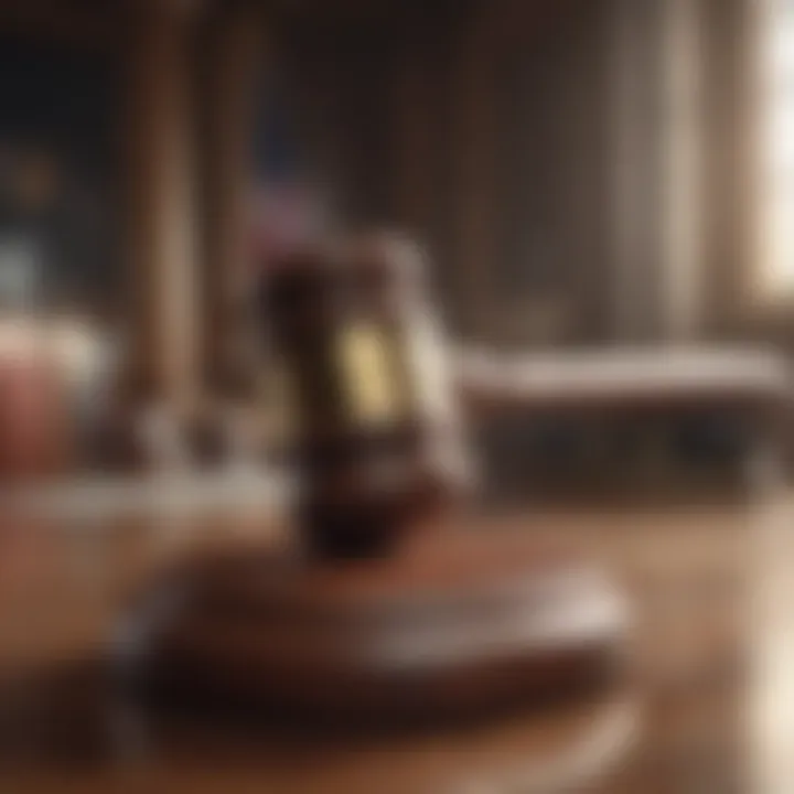 Gavel in Courtroom