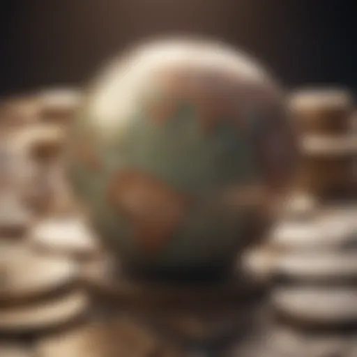 Illustration of global currency exchange concept