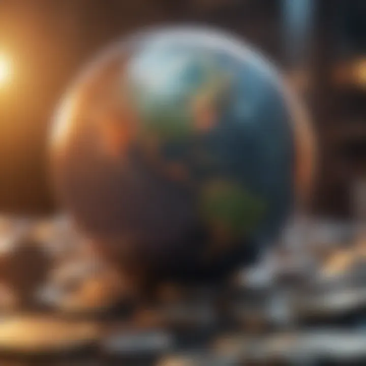 Global Economic Influences Illustration depicting global economic factors affecting exchange rates
