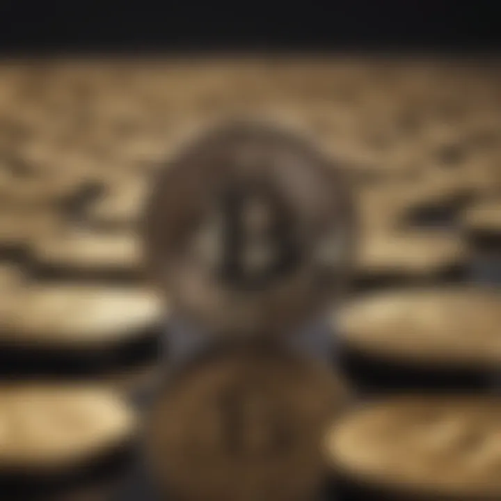 Illustration depicting global impact of the largest cryptocurrency