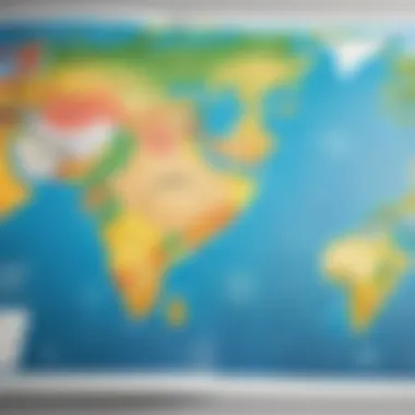 Global Impact Map World map highlighting impact of Indian Rupee price changes