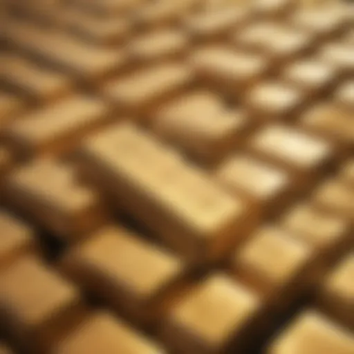 Shimmering Gold Bars