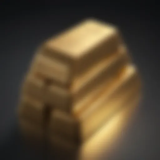 Luxurious Gold Bars Stacked