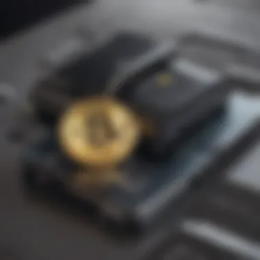 Secure Crypto Wallet Illustration of a secure cryptocurrency wallet with digital lock