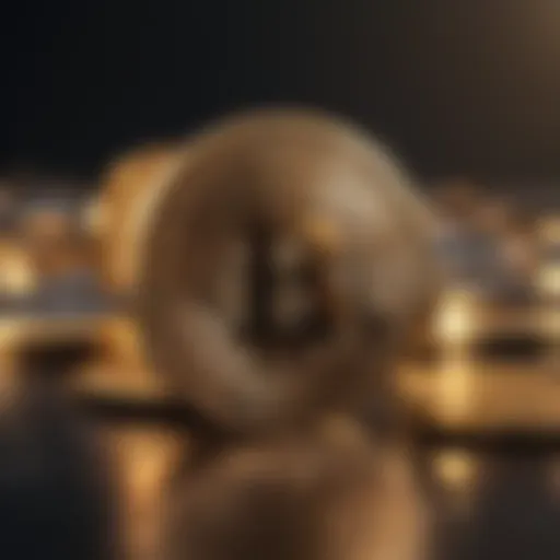 An abstract representation of cryptocurrency transactions emphasizing anonymity