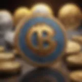 Visual representation of different cryptocurrency logos